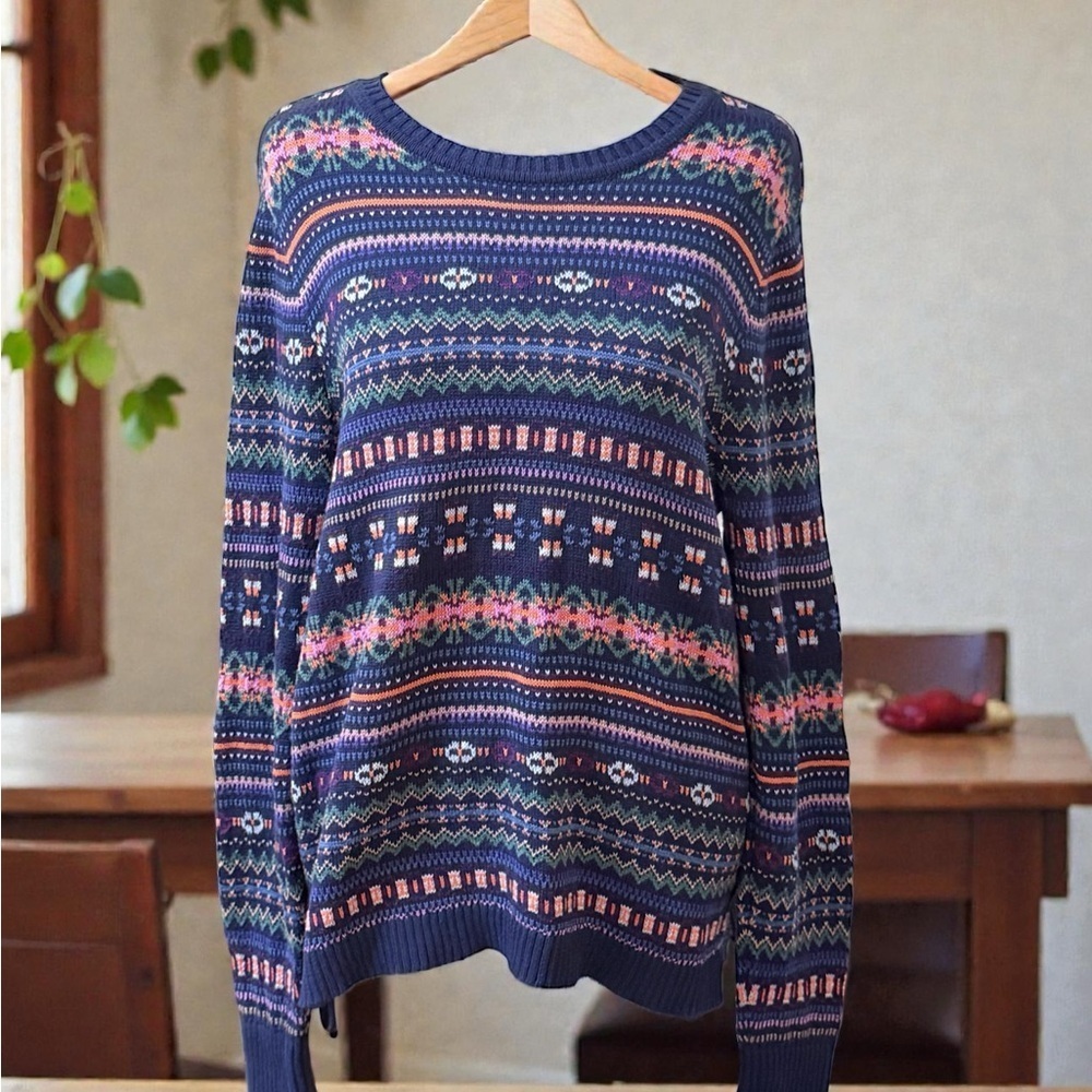 Chaps Women's Multicolor Patterned Sweater